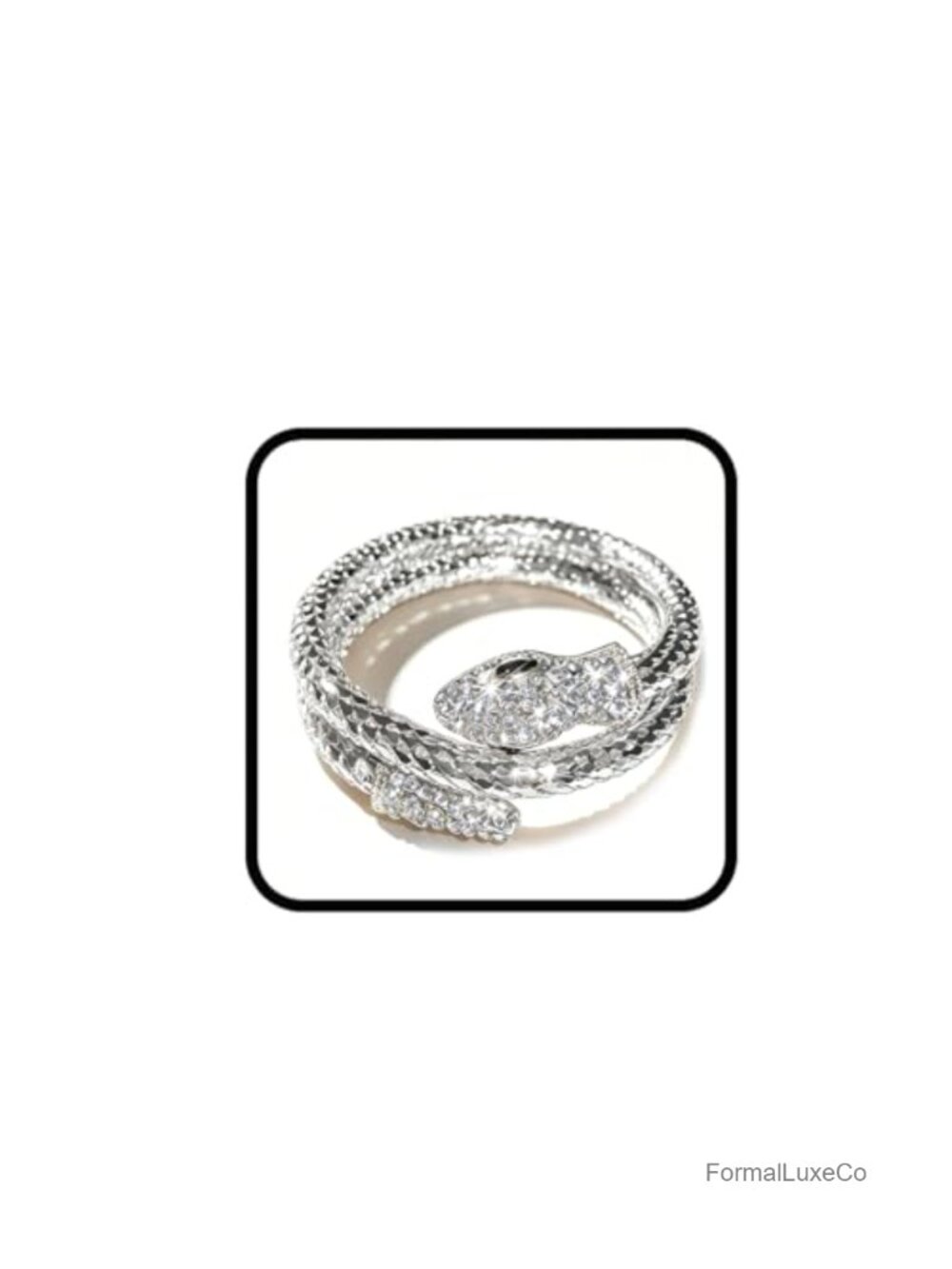 Rhinestone Snake Hand Jewelry Bangle Bracelet